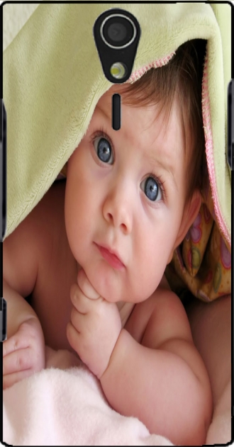 Capa Sony Ericsson Xperia S HD com imagens baby
