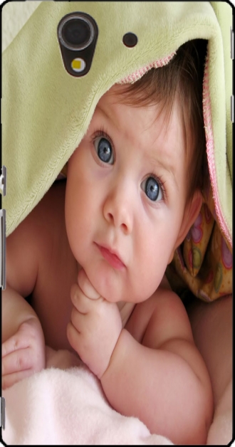Capa Sony Xperia Z com imagens baby