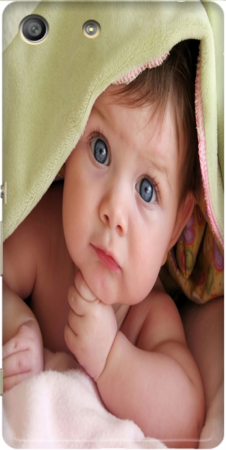 Capa Sony Xperia M5 com imagens baby