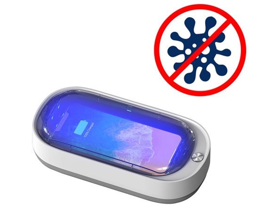 Esterilizador UV móvel para desinfetar telefones