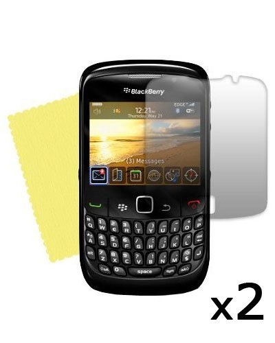 2x Protector de Ecrã Transparente blackberry curve 8520/9300