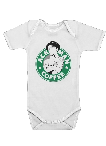  Ackerman Coffee para bodysuit bebê manga curta