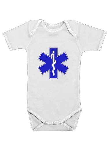  Ambulance para bodysuit bebê manga curta