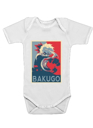  Bakugo Katsuki propaganda art para bodysuit bebê manga curta