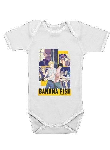  Banana Fish FanArt para bodysuit bebê manga curta