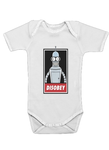  Bender Disobey para bodysuit bebê manga curta