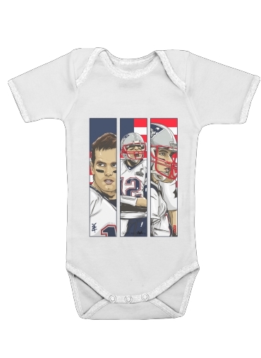  Brady Champion Super Bowl XLIX para bodysuit bebê manga curta