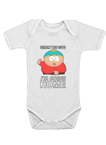  Cartman Going Home para bodysuit bebê manga curta