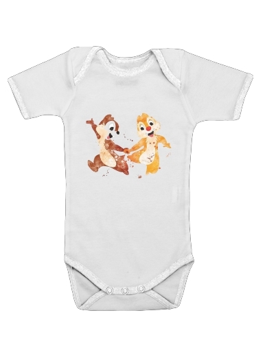 Onesies Baby Chip And Dale Watercolor