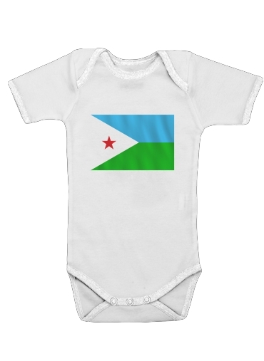  Djibouti para bodysuit bebê manga curta
