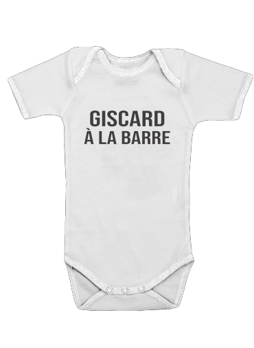  Giscard a la barre para bodysuit bebê manga curta