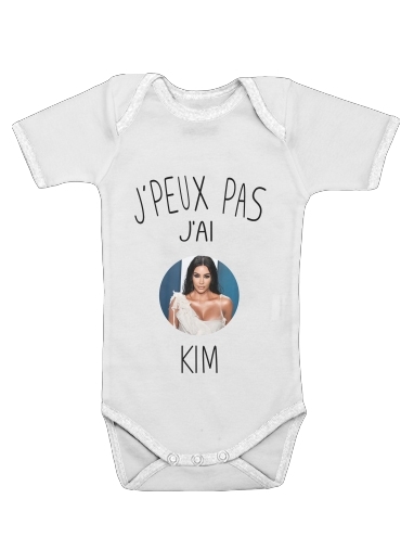  Je peux pas jai Kim Kardashian para bodysuit bebê manga curta