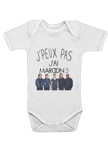  Je peux pas jai Maroon 5 para bodysuit bebê manga curta