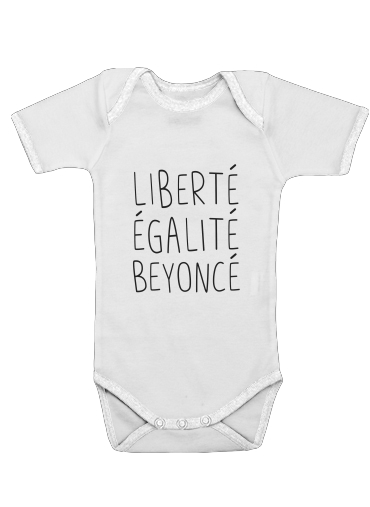  Liberte egalite Beyonce para bodysuit bebê manga curta