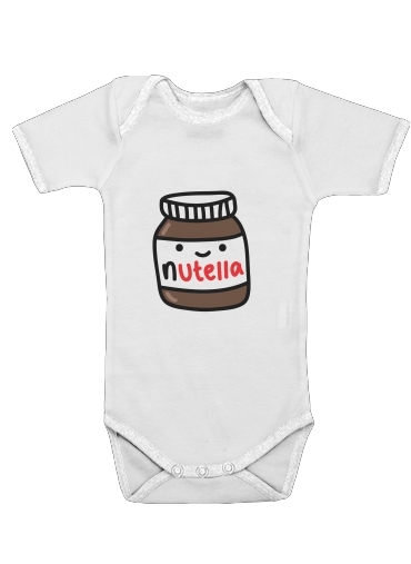  Nutella para bodysuit bebê manga curta