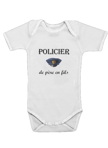 Onesies Baby Policier de pere en fils