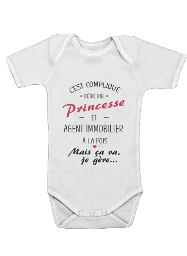 Onesies Baby Princesse et agent immobilier