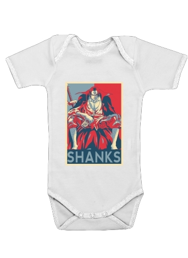  Shanks Propaganda para bodysuit bebê manga curta