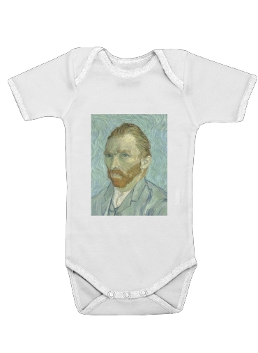  Van Gogh Self Portrait para bodysuit bebê manga curta