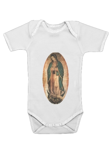  Virgen Guadalupe para bodysuit bebê manga curta
