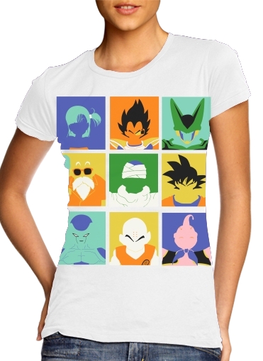  Dragon pop para T-shirt branco das mulheres