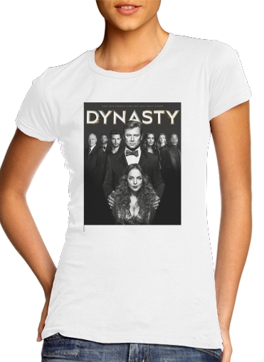 Dynastie para T-shirt branco das mulheres