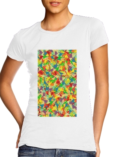  Gummy Eiffel para T-shirt branco das mulheres