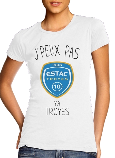  Je peux pas ya Troyes para T-shirt branco das mulheres