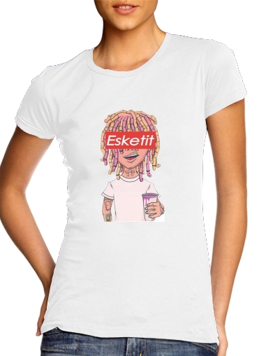  Lil Pump ESKETIT Peep Uzi Yachty XAN Supreme Xanax para T-shirt branco das mulheres