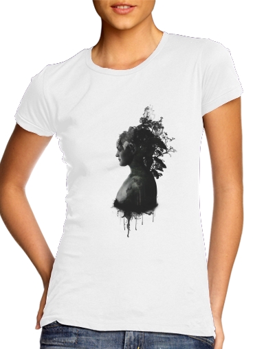  Mother Earth para T-shirt branco das mulheres