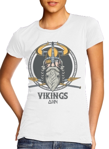  Odin para T-shirt branco das mulheres