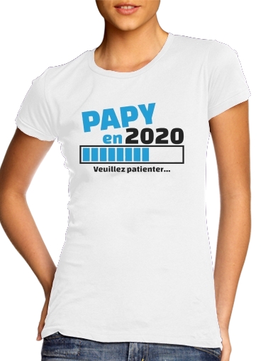  Papy en 2020 para T-shirt branco das mulheres
