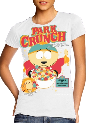  Park Crunch para T-shirt branco das mulheres