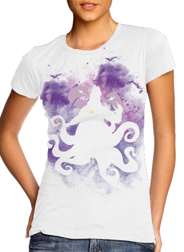  The Ursula para T-shirt branco das mulheres