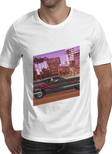  A race. Mustang FF8 para Manga curta T-shirt homem em torno do pescoço