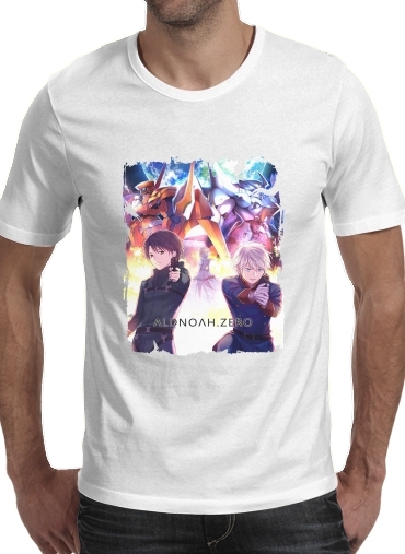  Aldnoah Zero para Manga curta T-shirt homem em torno do pescoço
