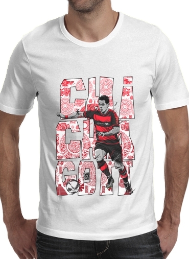  Chichagott Leverkusen para Manga curta T-shirt homem em torno do pescoço