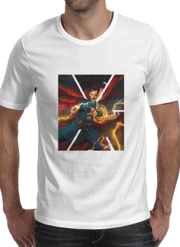  Doctor Strange para Manga curta T-shirt homem em torno do pescoço