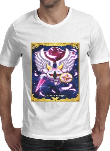  Galacta Knight para Manga curta T-shirt homem em torno do pescoço