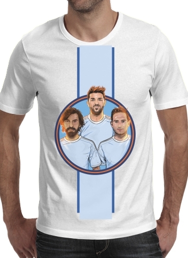  I Love NY City FC para Manga curta T-shirt homem em torno do pescoço