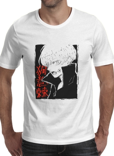  inumaki toge para Manga curta T-shirt homem em torno do pescoço