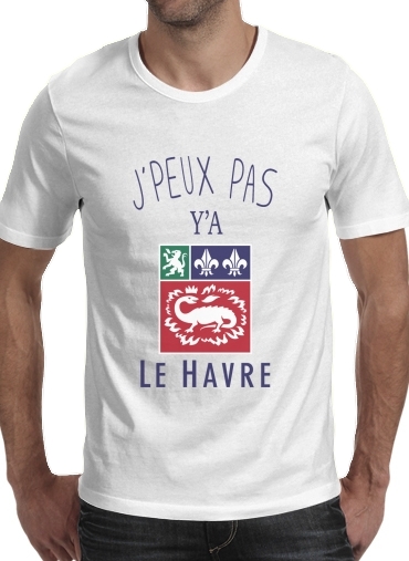  Je peux pas ya le Havre para Manga curta T-shirt homem em torno do pescoço