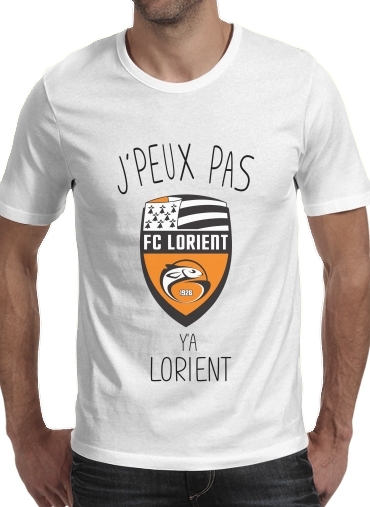  Je peux pas ya Lorient para Manga curta T-shirt homem em torno do pescoço