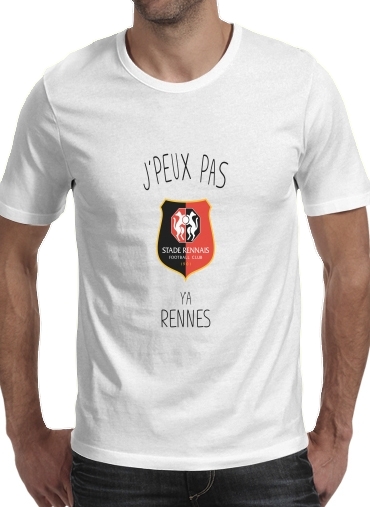  Je peux pas ya Rennes para Manga curta T-shirt homem em torno do pescoço