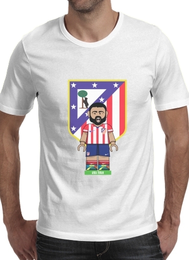  Lego Football: Atletico de Madrid - Arda Turan para Manga curta T-shirt homem em torno do pescoço