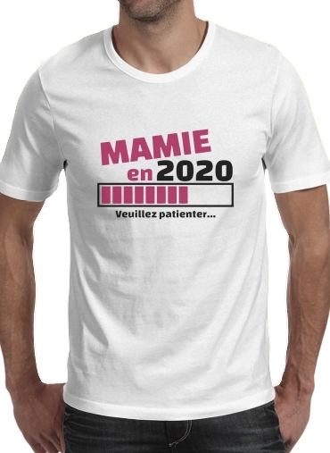  Mamie en 2020 para Manga curta T-shirt homem em torno do pescoço