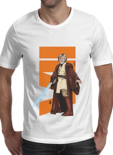  Old Master Jedi para Manga curta T-shirt homem em torno do pescoço
