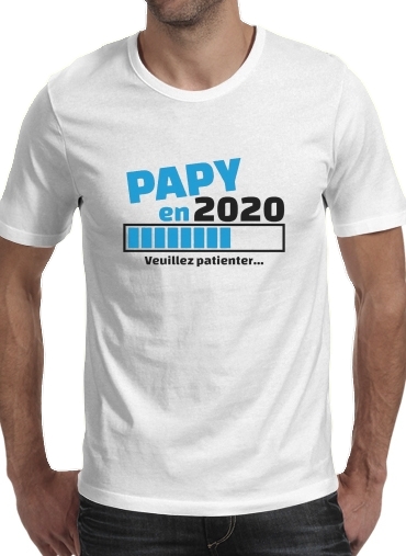  Papy en 2020 para Manga curta T-shirt homem em torno do pescoço
