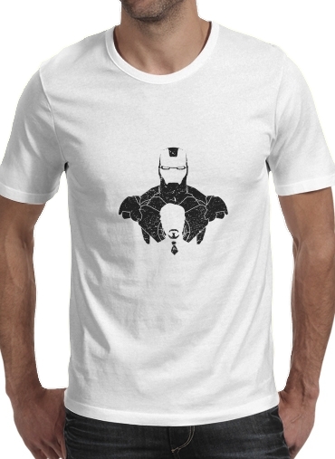  Shadow of Stark para Manga curta T-shirt homem em torno do pescoço