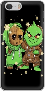 Capa Baby Groot and Grinch Christmas for Iphone 6 4.7